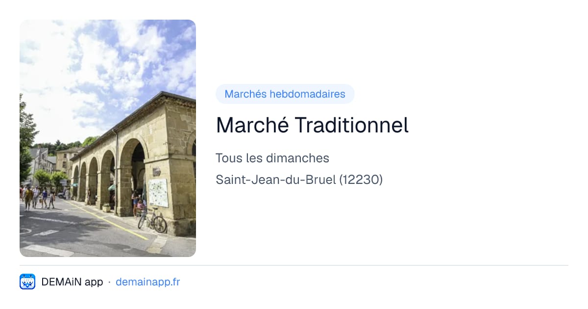 Marché Traditionnel — Saint-Jean-du-Bruel