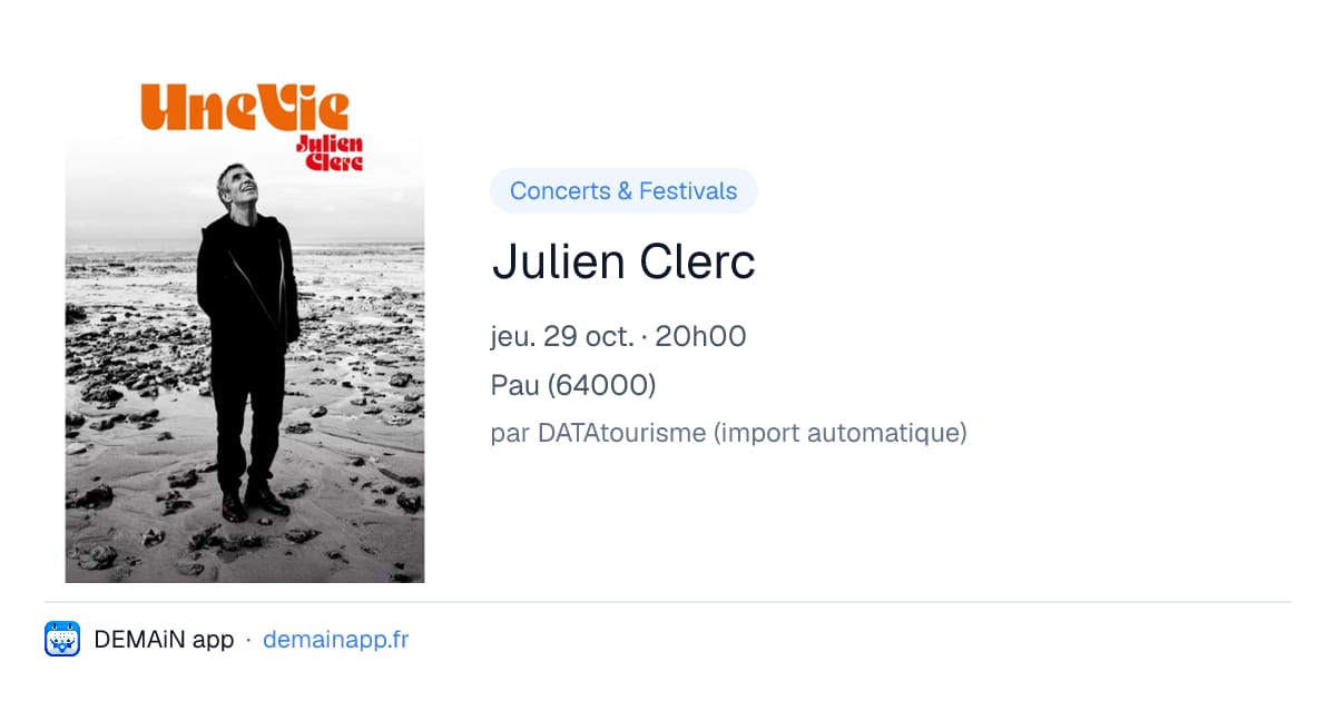 Julien Clerc — Pau