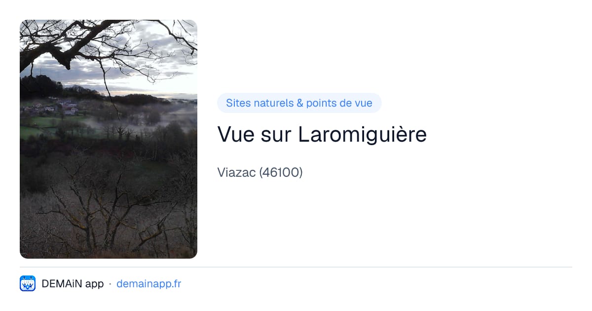 Vue sur Laromiguière — Viazac