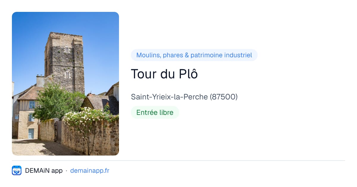 Tour du Plô — Saint-Yrieix-la-Perche