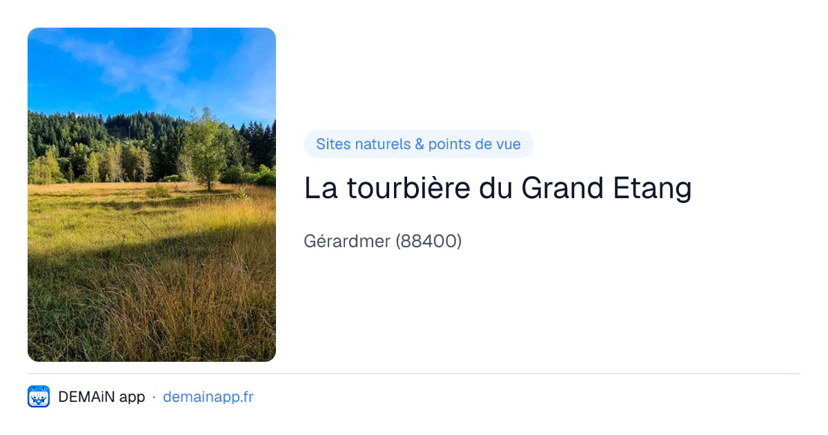 La tourbière du Grand Etang — Gérardmer