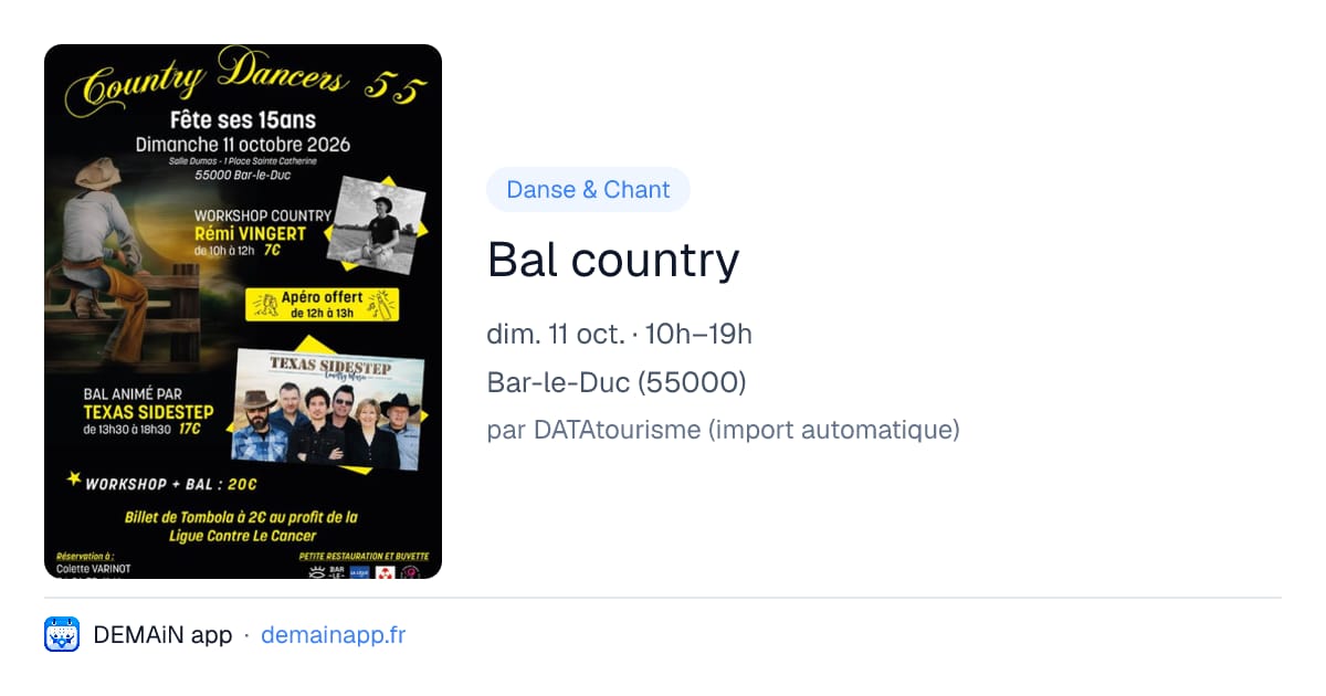 Bal country — Bar-le-Duc