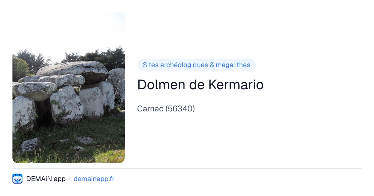 Dolmen de Kermario — Carnac