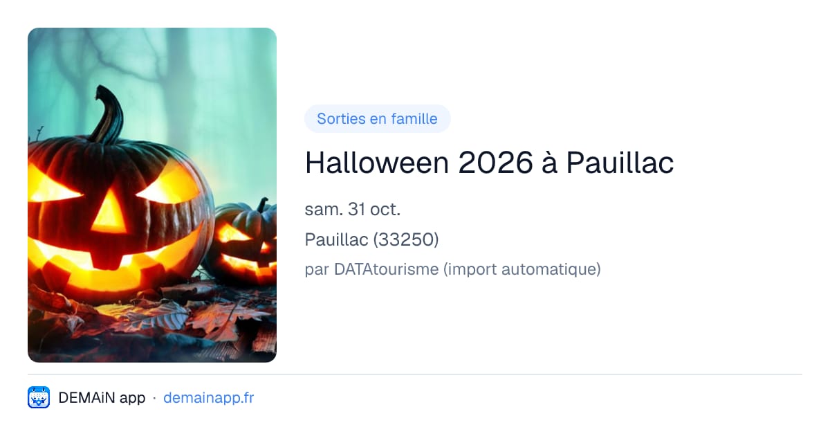 Halloween 2026 à Pauillac — Pauillac