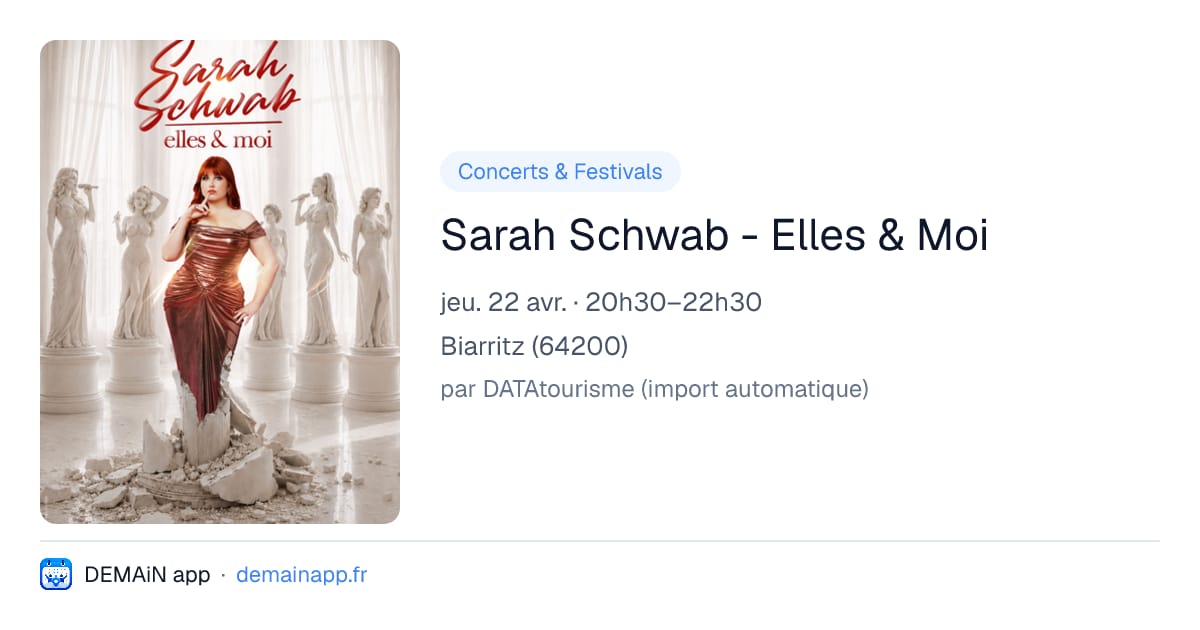 Sarah Schwab - Elles & Moi — Biarritz