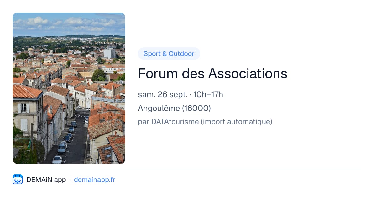 Forum des Associations — Angoulême