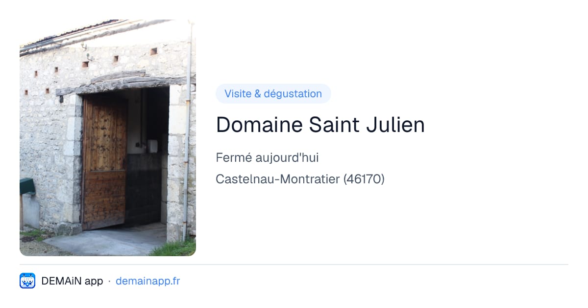 Domaine Saint Julien — Castelnau-Montratier