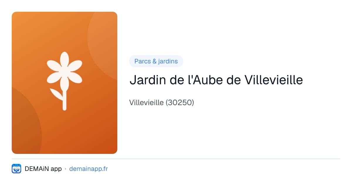 Jardin de l'Aube de Villevieille — Villevieille