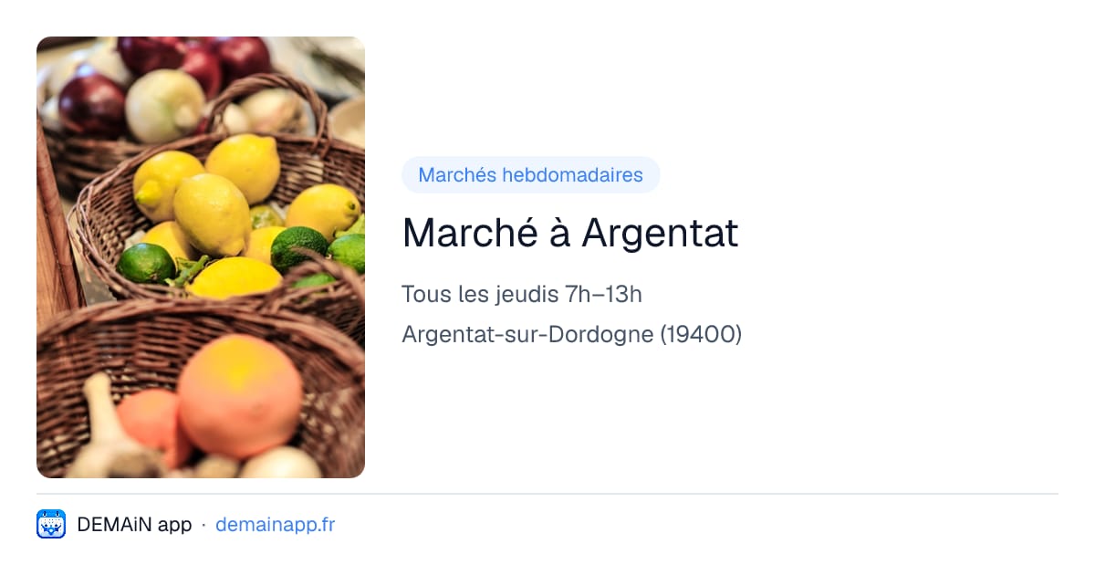 Marché à Argentat — Argentat-sur-Dordogne