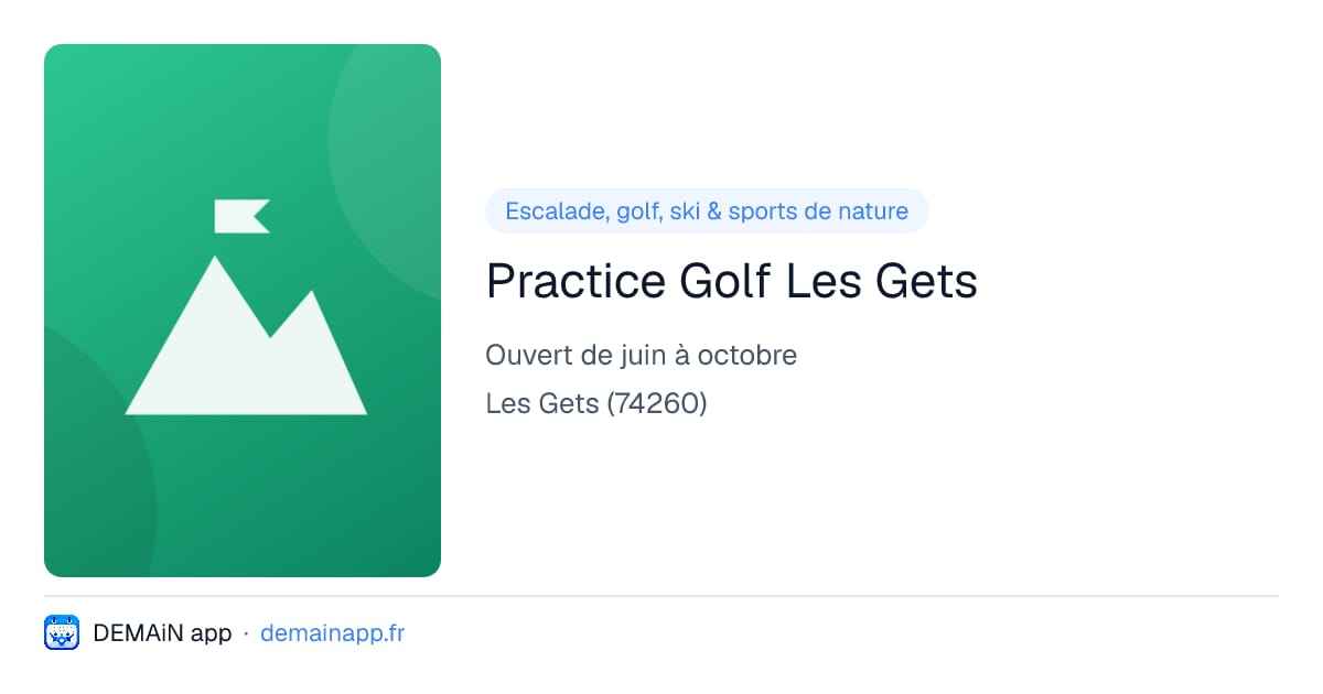 Practice Golf Les Gets — Les Gets