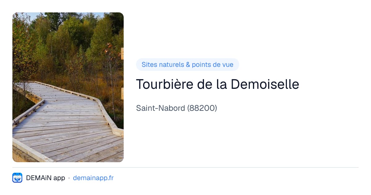 Tourbière de la Demoiselle — Saint-Nabord