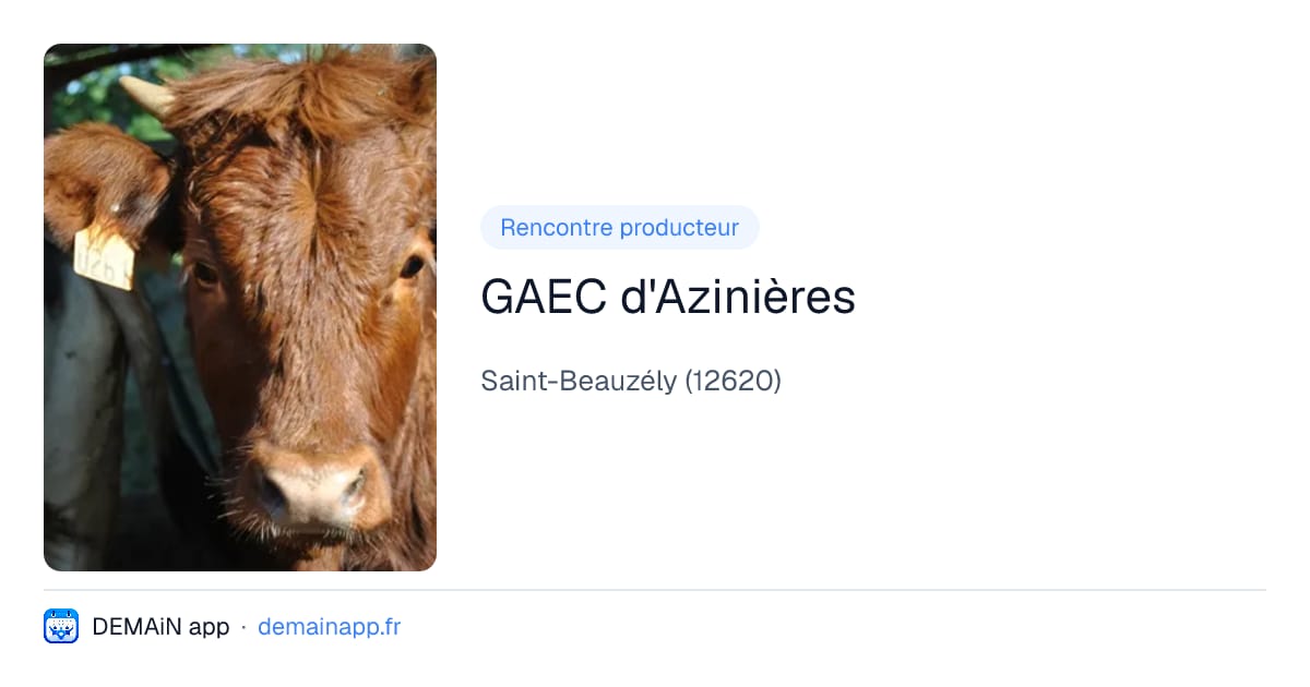 GAEC d'Azinières — Saint-Beauzély