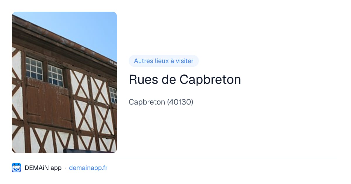 Rues de Capbreton — Capbreton