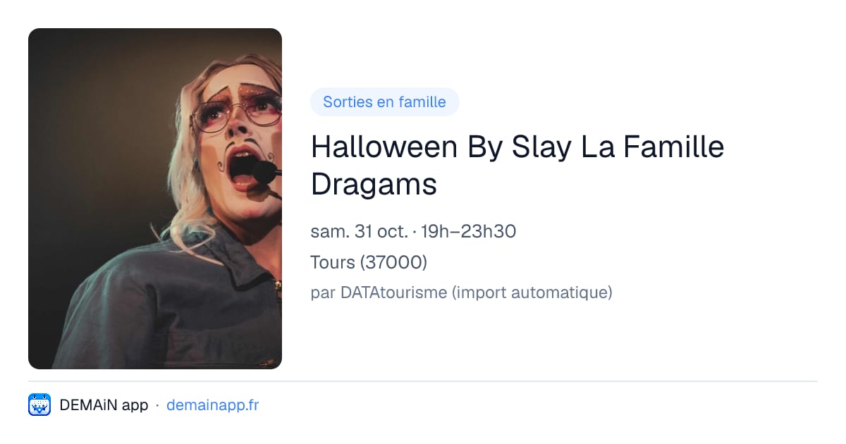 Halloween By Slay La Famille Dragams — Tours