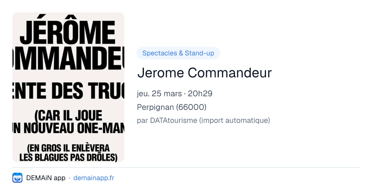 Jerome Commandeur — Perpignan
