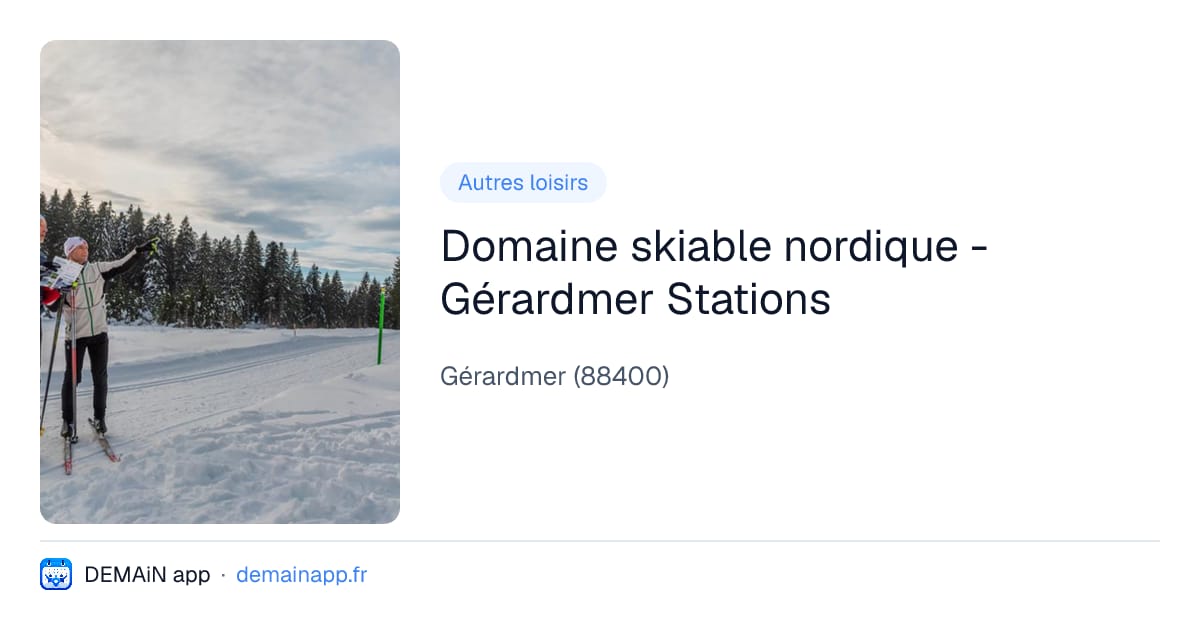 Domaine skiable nordique - Gérardmer Stations — Gérardmer