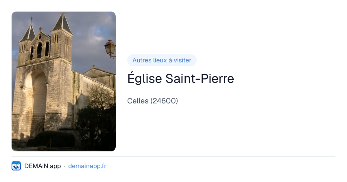 Église Saint-Pierre — Celles