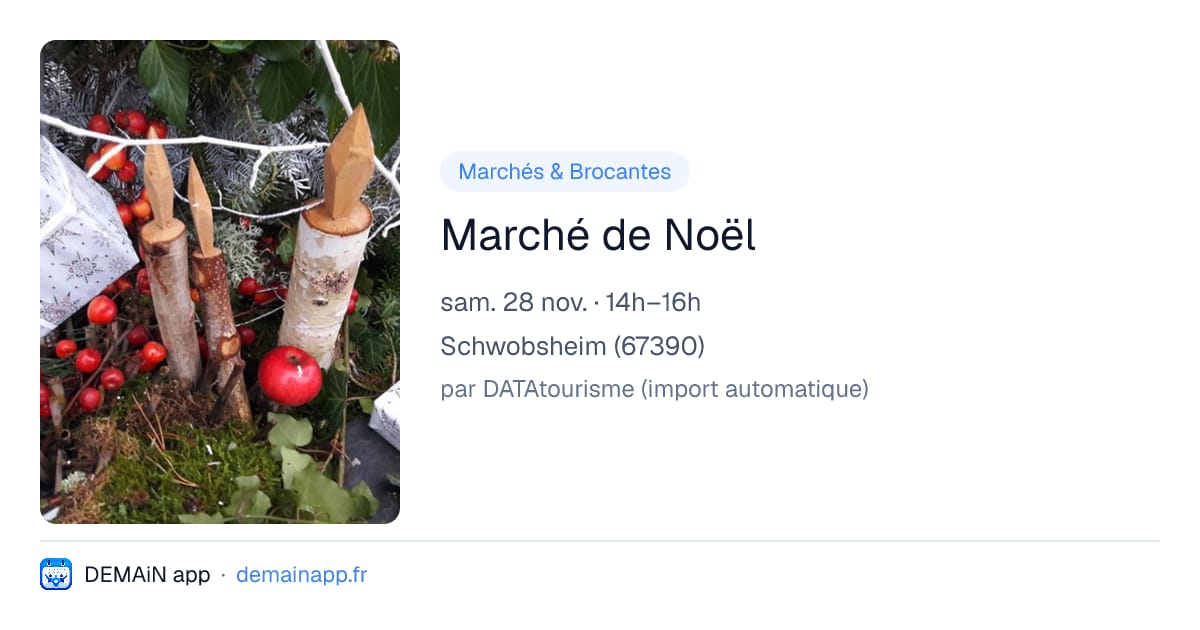 Marché de Noël — Schwobsheim