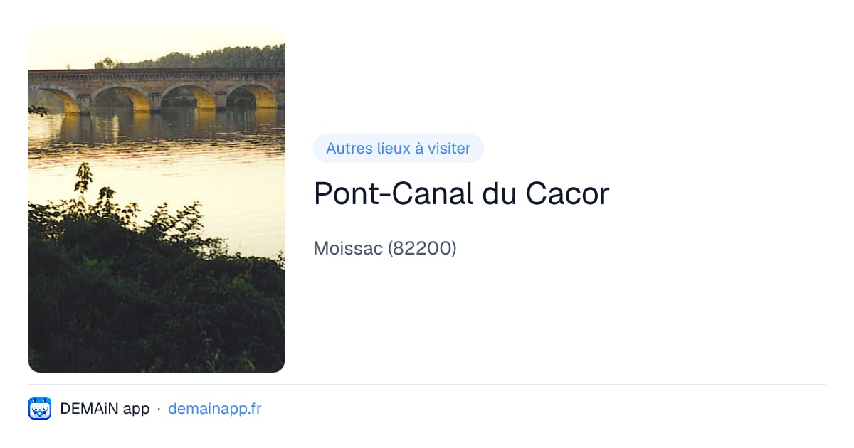 Pont-Canal du Cacor — Moissac