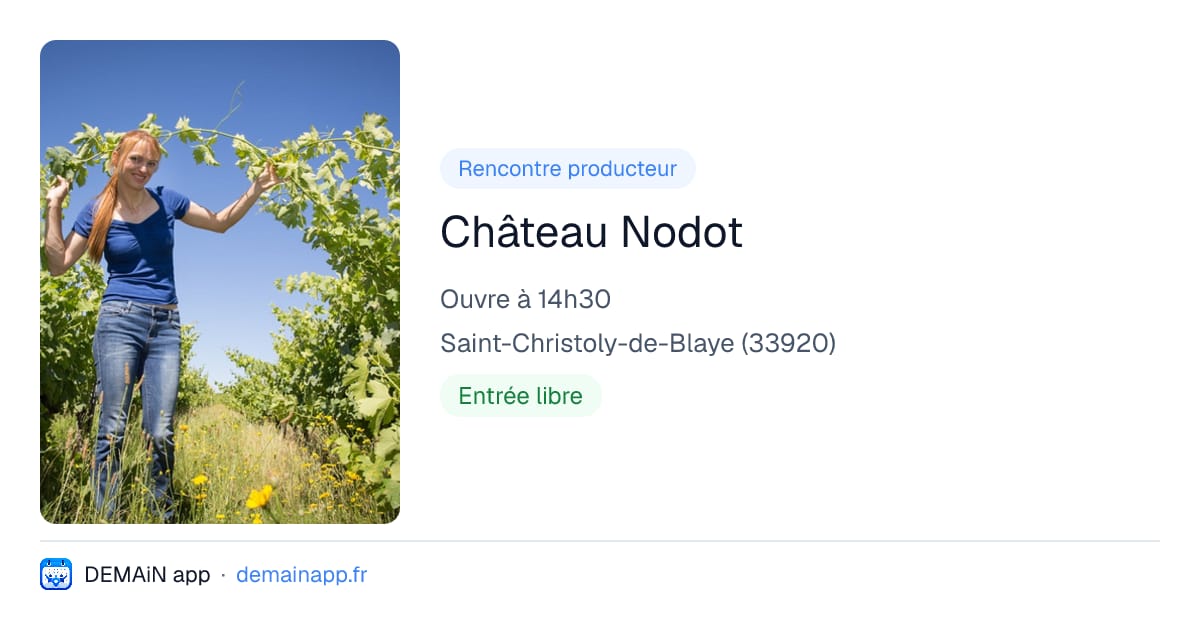 Château Nodot — Saint-Christoly-de-Blaye