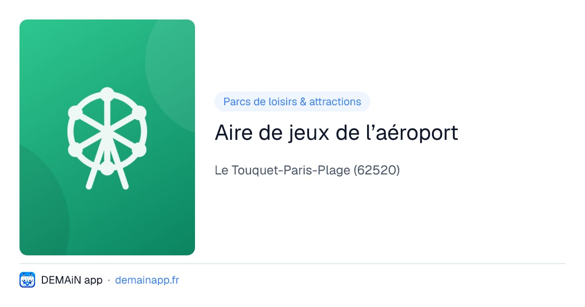 Aire de jeux de l’aéroport — Le Touquet-Paris-Plage