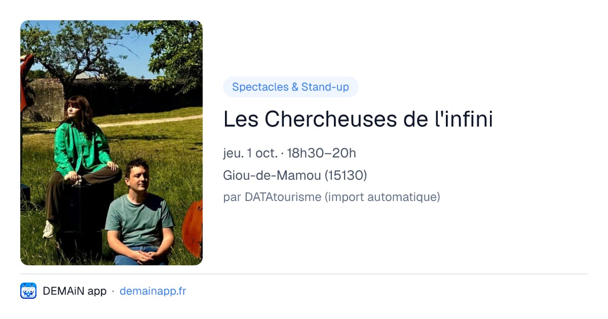 Les Chercheuses de l'infini — Giou-de-Mamou
