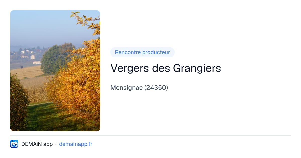 Vergers des Grangiers — Mensignac