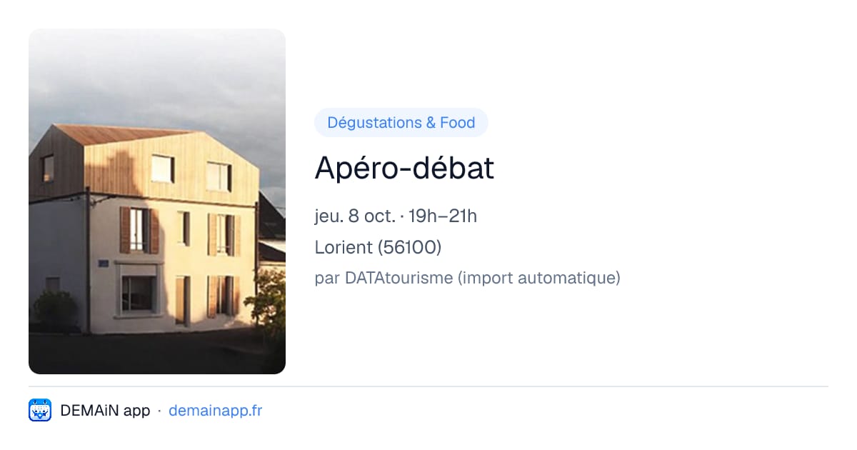 Apéro-débat — Lorient