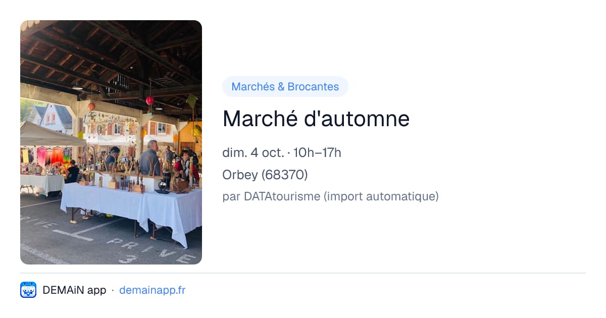 Marché d'automne — Orbey