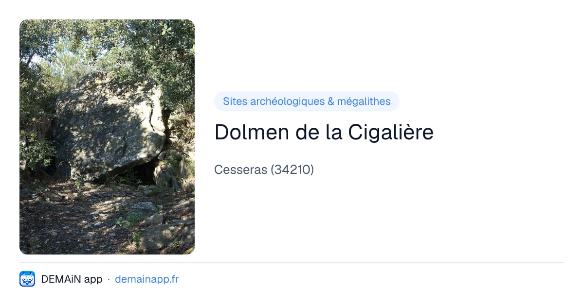 Dolmen de la Cigalière — Cesseras