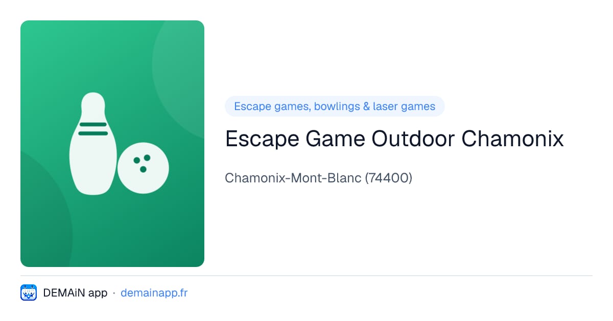 Escape Game Outdoor Chamonix — Chamonix-Mont-Blanc