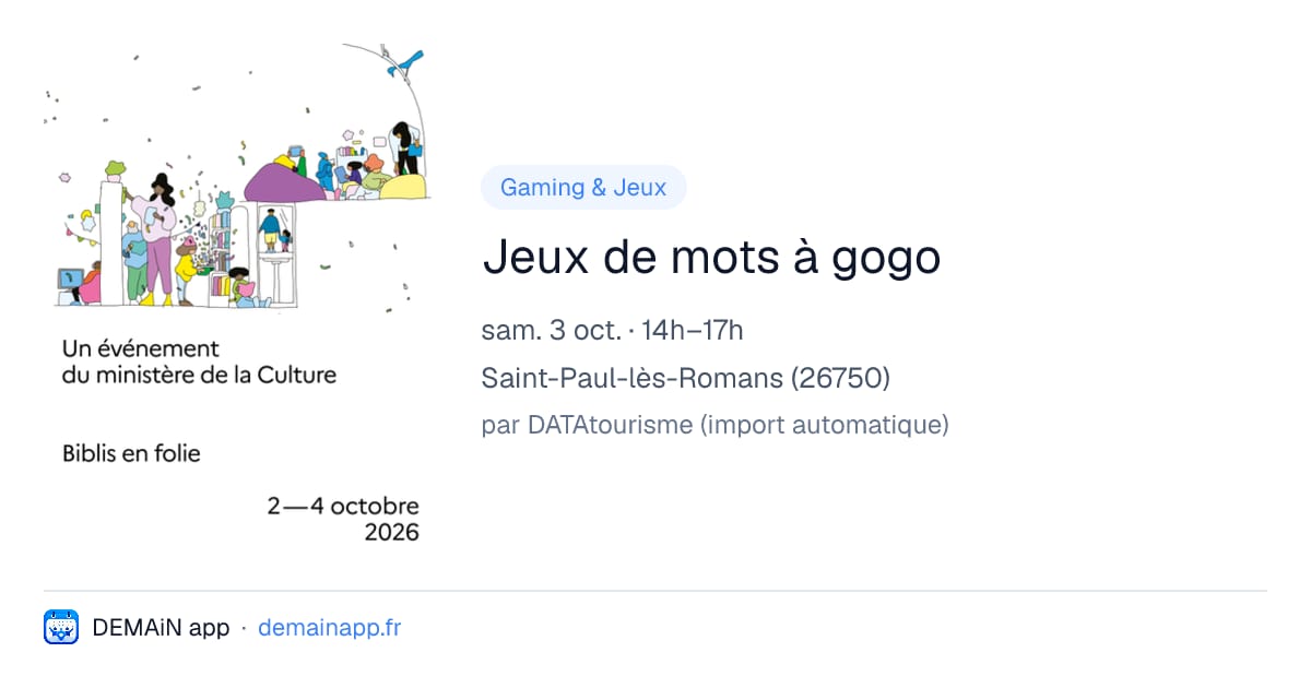 Jeux de mots à gogo — Saint-Paul-lès-Romans