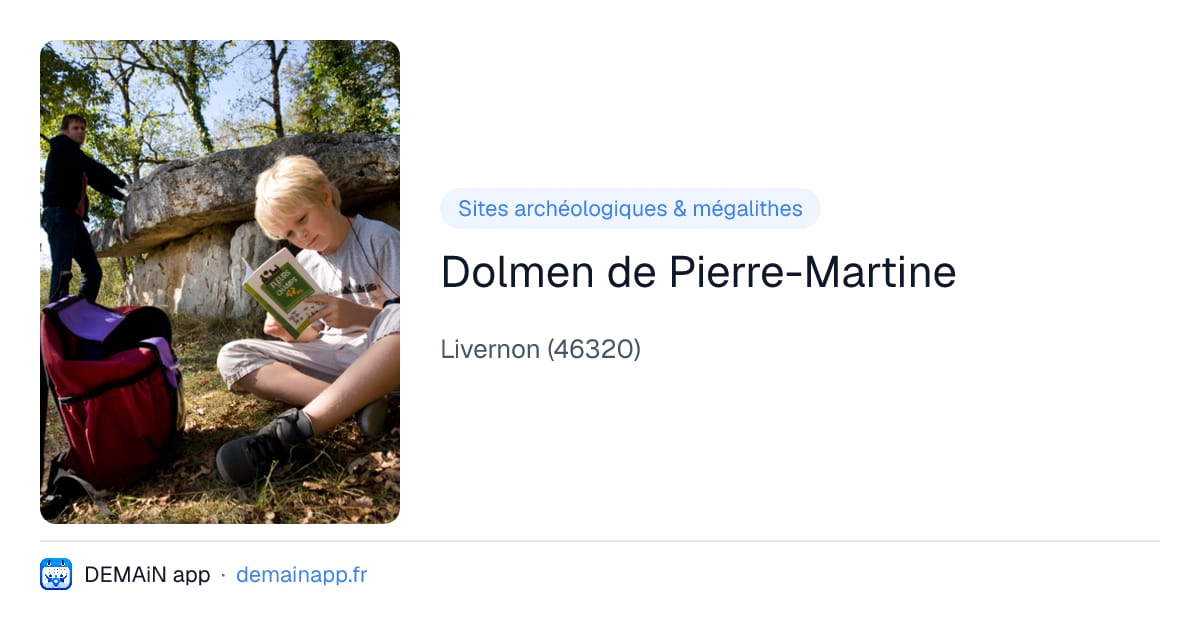 Dolmen de Pierre-Martine — Livernon