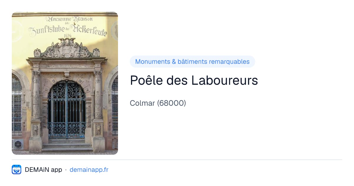 Poêle des Laboureurs — Colmar