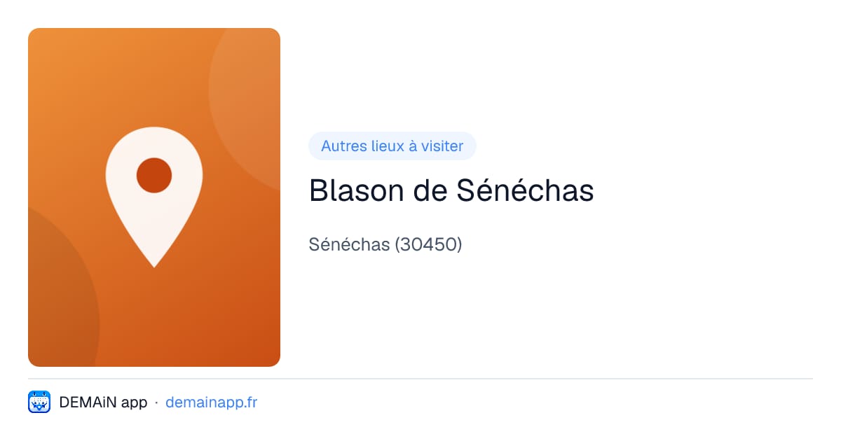 Blason de Sénéchas — Sénéchas
