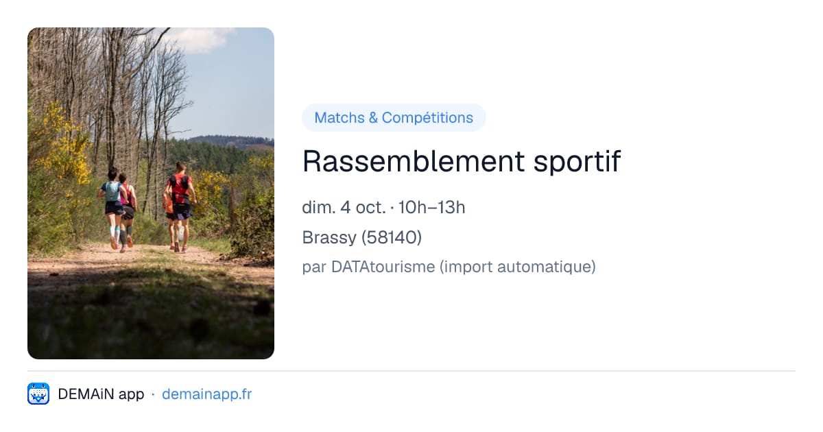Rassemblement sportif — Brassy