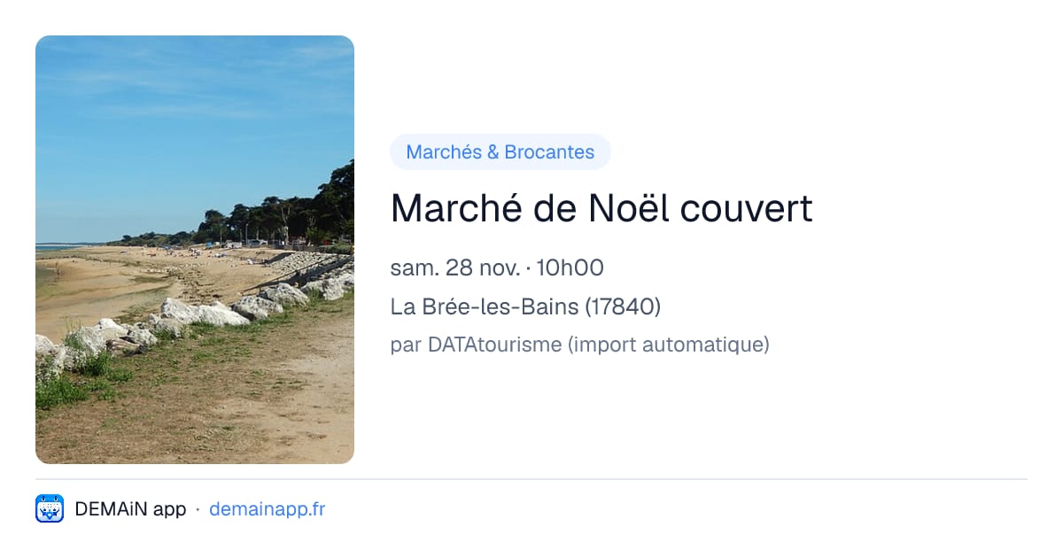 Marché de Noël couvert — La Brée-les-Bains