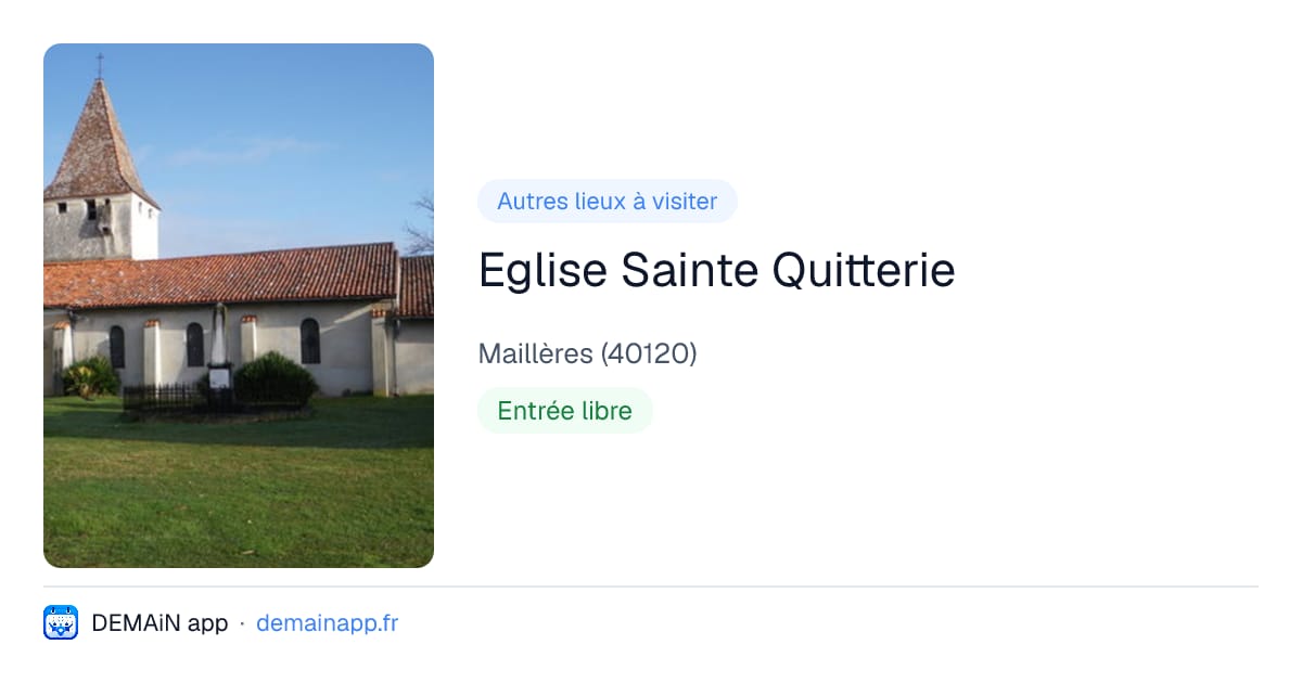 Eglise Sainte Quitterie — Maillères