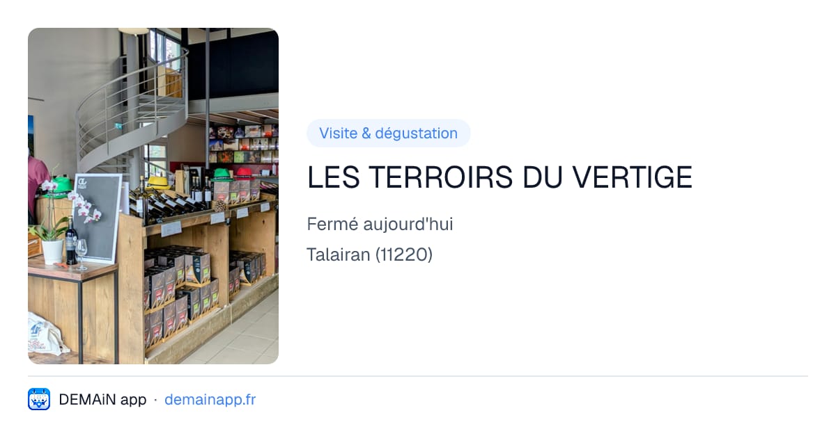 LES TERROIRS DU VERTIGE — Talairan