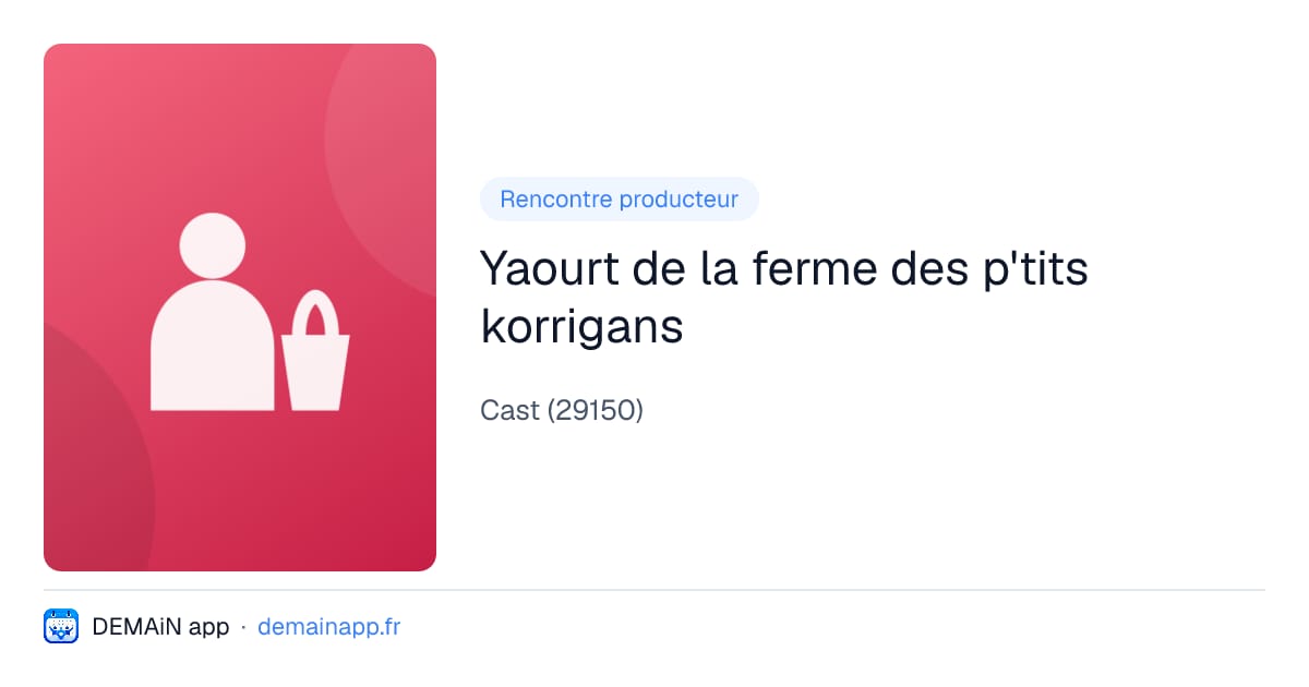 Yaourt de la ferme des p'tits korrigans — Cast