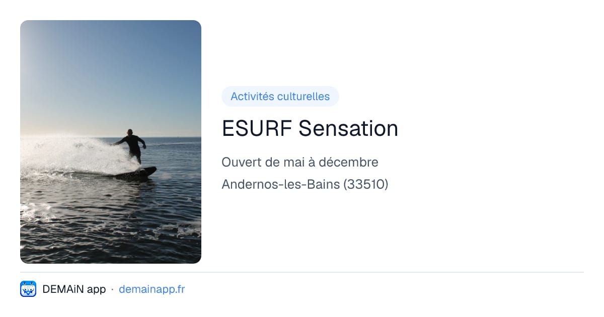 ESURF Sensation — Andernos-les-Bains