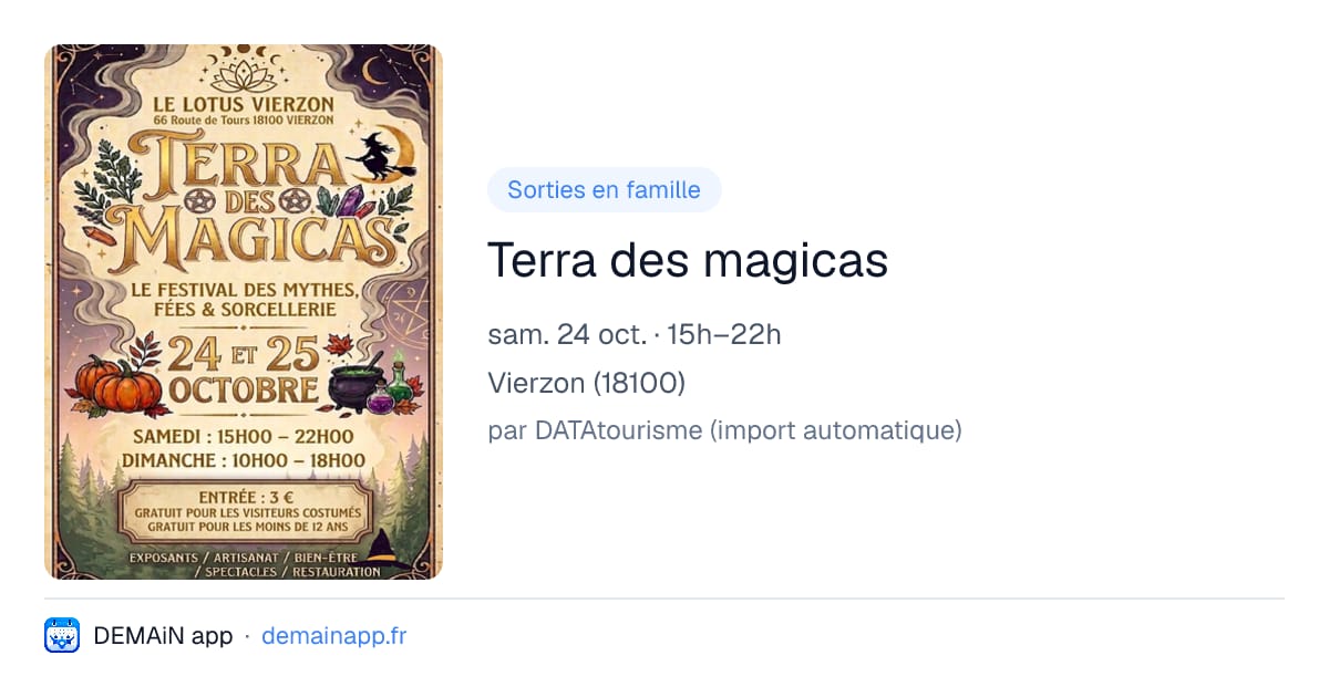 Terra des magicas — Vierzon