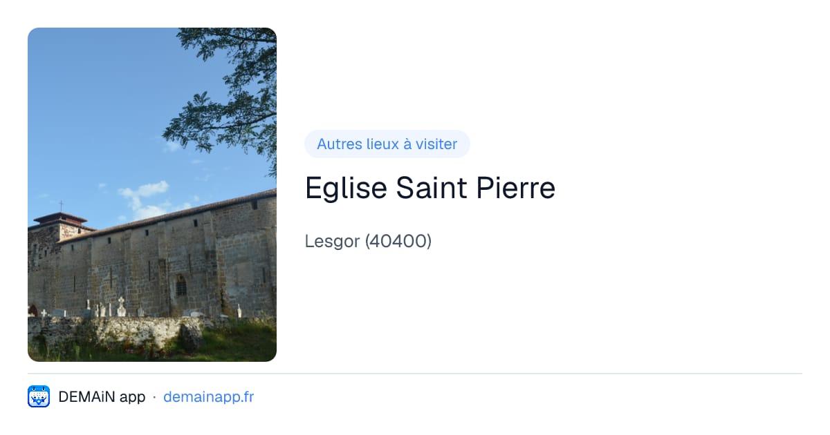 Eglise Saint Pierre — Lesgor