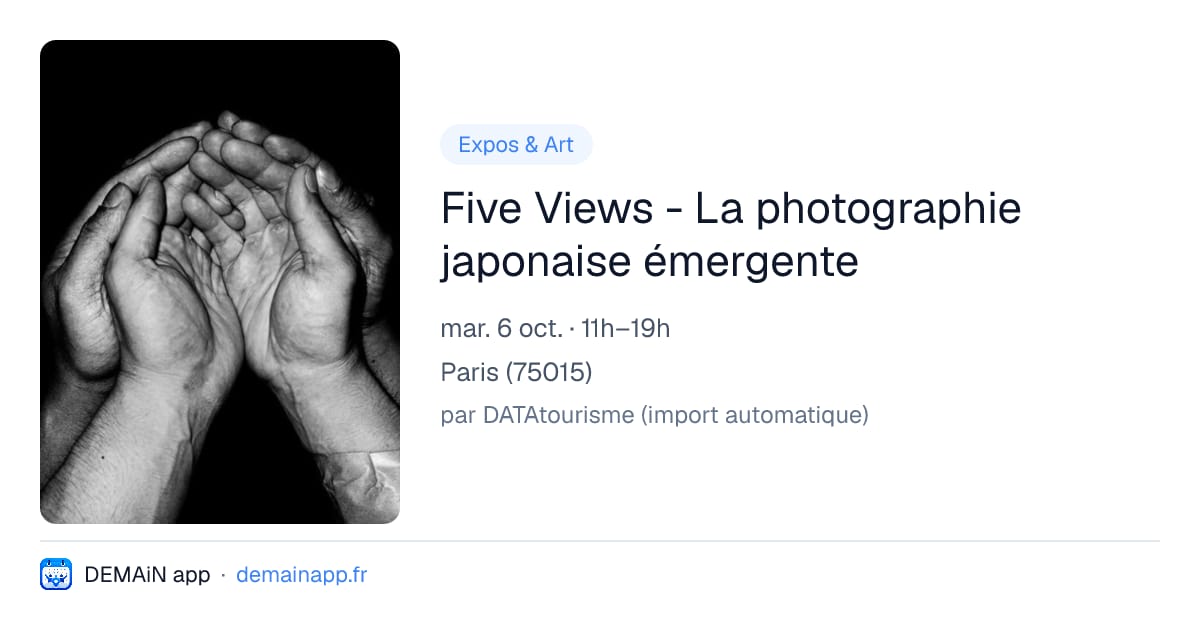 Five Views - La photographie japonaise émergente — Paris
