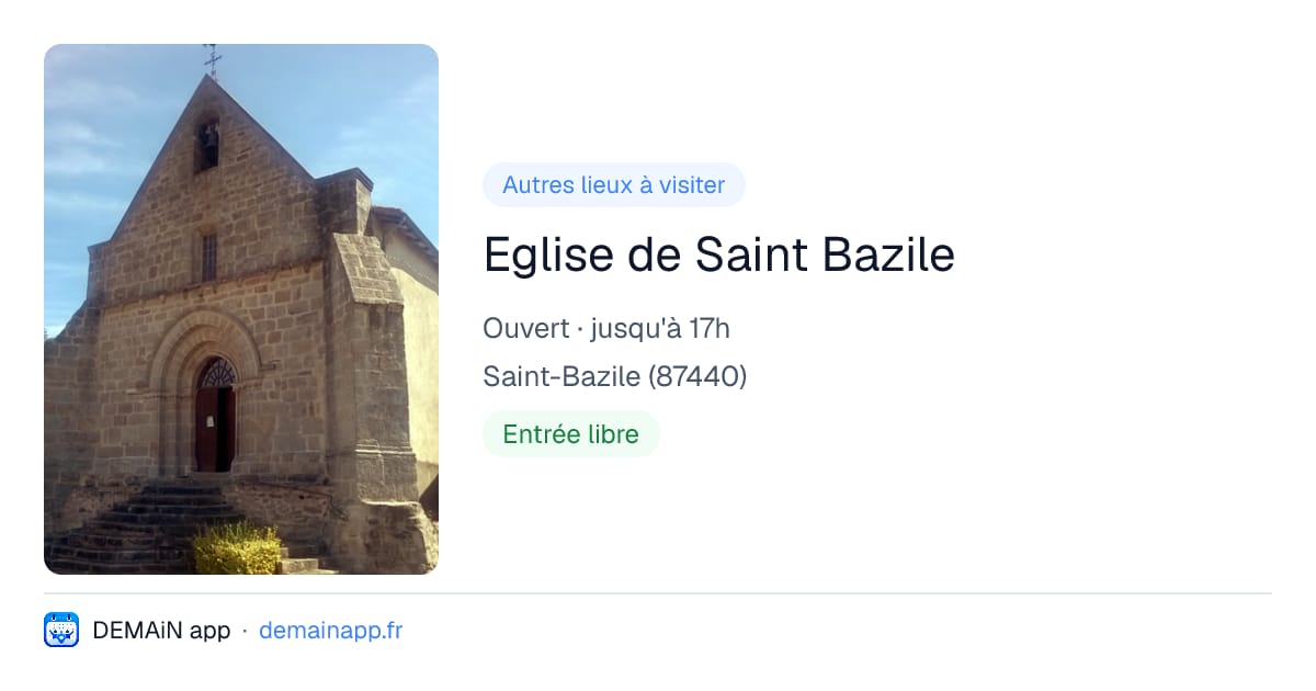 Eglise de Saint Bazile — Saint-Bazile