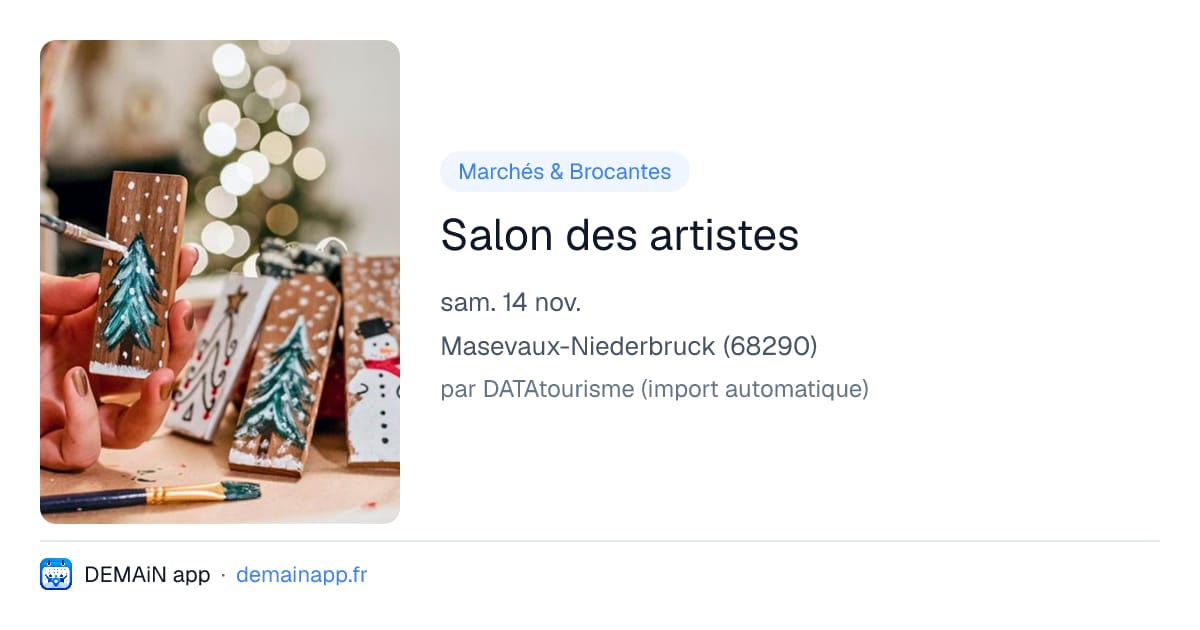 Salon des artistes — Masevaux-Niederbruck