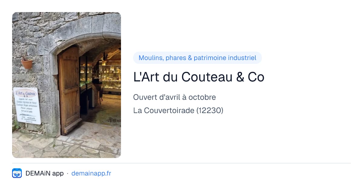 L'Art du Couteau & Co — La Couvertoirade