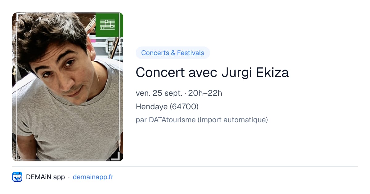 Concert avec Jurgi Ekiza — Hendaye