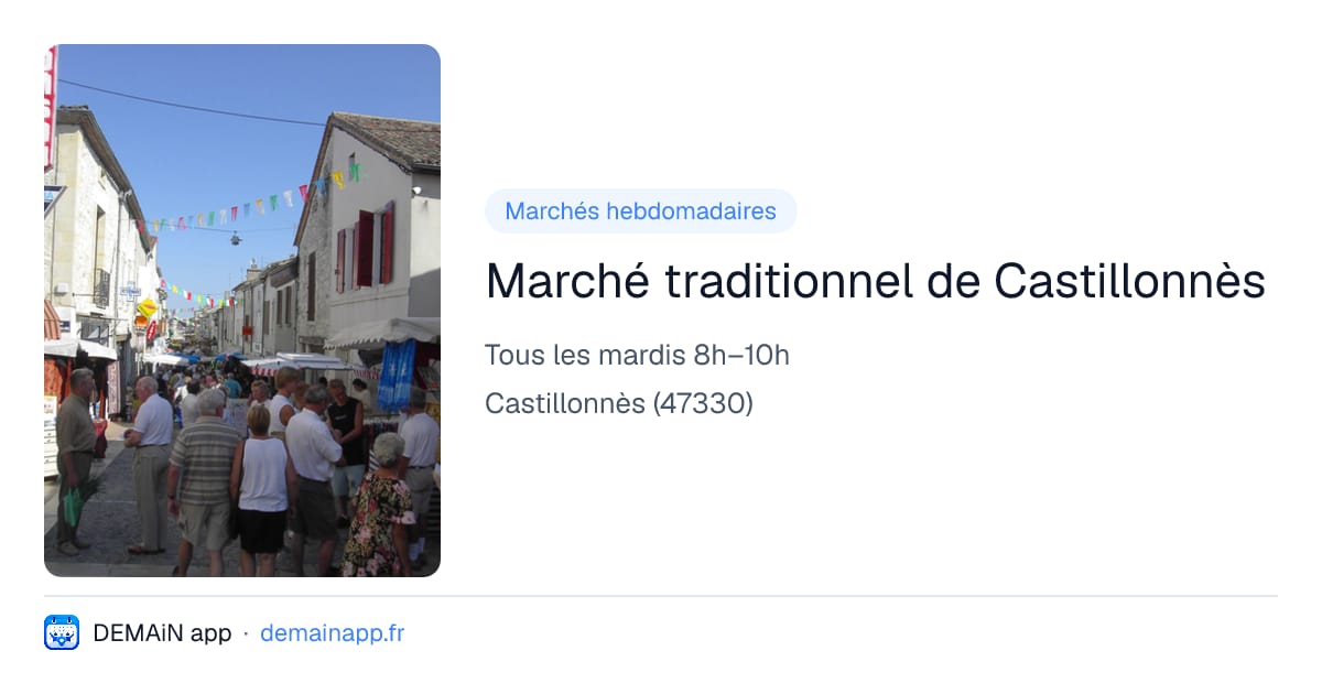 Marché traditionnel de Castillonnès — Castillonnès