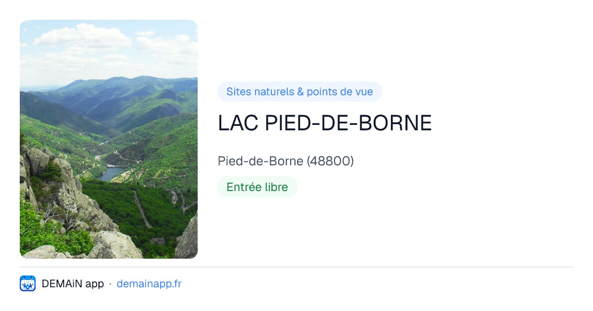 LAC PIED-DE-BORNE — Pied-de-Borne